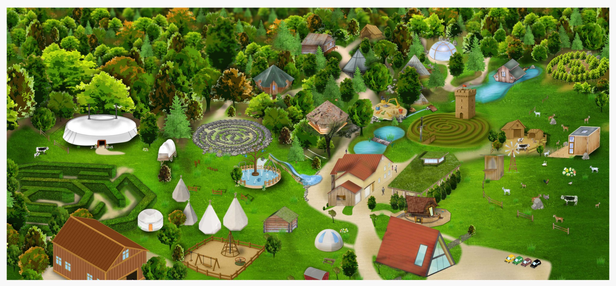 Plan de La Ferme Aventure 2026